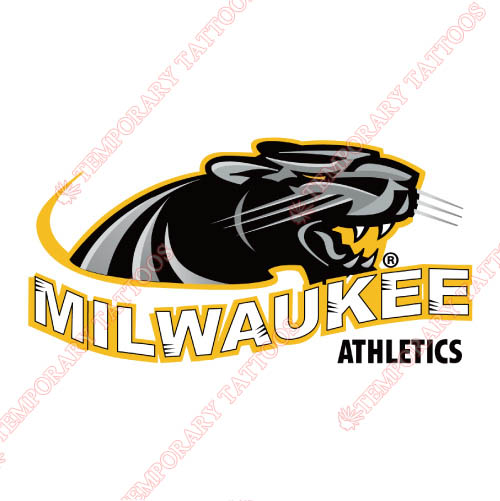 Wisconsin Milwaukee Panthers Customize Temporary Tattoos Stickers NO.7036